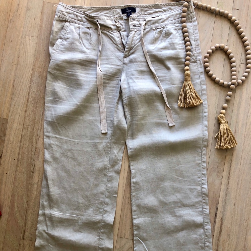 Jacob Cream Linen Pants
